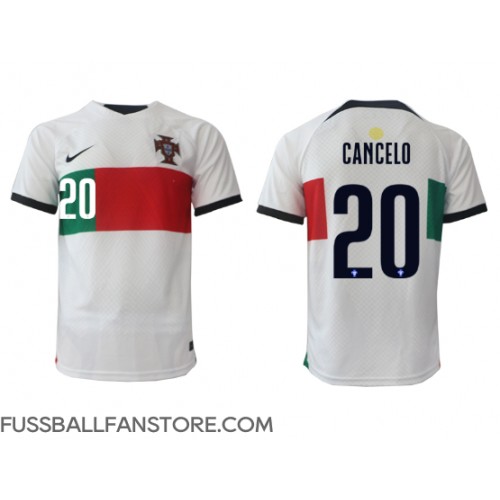 Portugal Joao Cancelo #20 Replik Auswärtstrikot WM 2022 Kurzarm